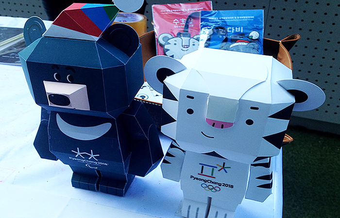  

The PyeongChang 2018 Olympic and Paralympic Winter Games were rife with corporate branding, including use of the two official mascots, Soohorang and Bandabi, hoping to lure in tourists and to effectively promote the corporations that sponsor the Olympics. 

